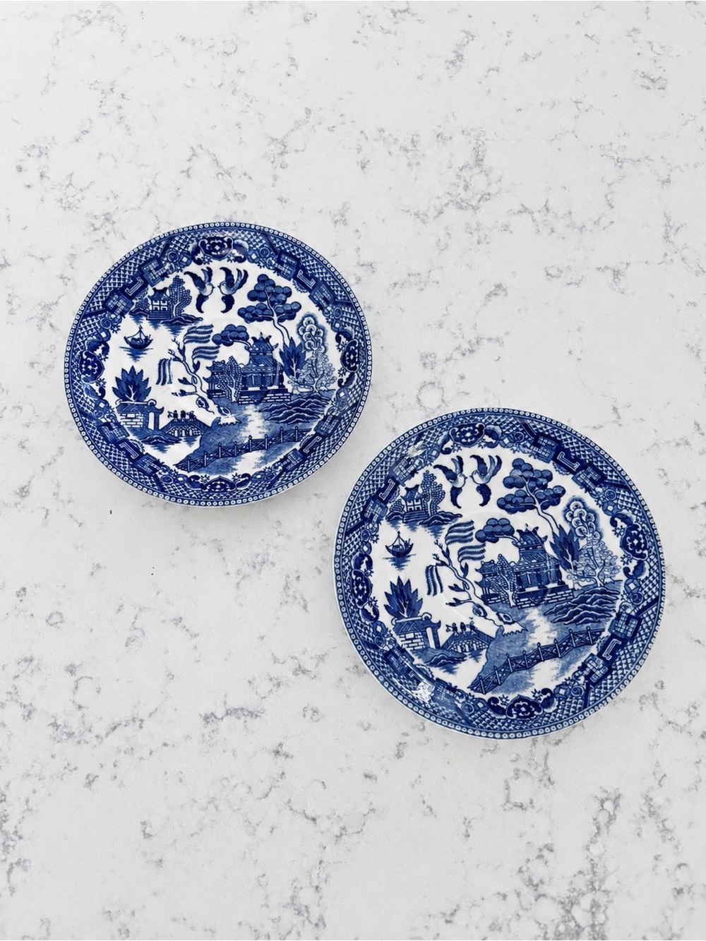 Blue Willow Ceramic Saucer Plate - Blue Willow Pattern